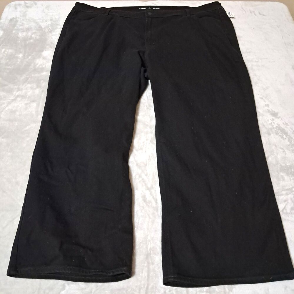 Old Navy Wow High Rise Womens Wide Leg Black Jeans Size 26 Short Denim New - Picture 15 of 15